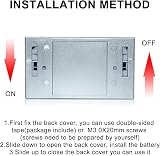 shsyue Door Keyhole Light Lamp Infrared Auto Sensor 4 LED Battery view 5
