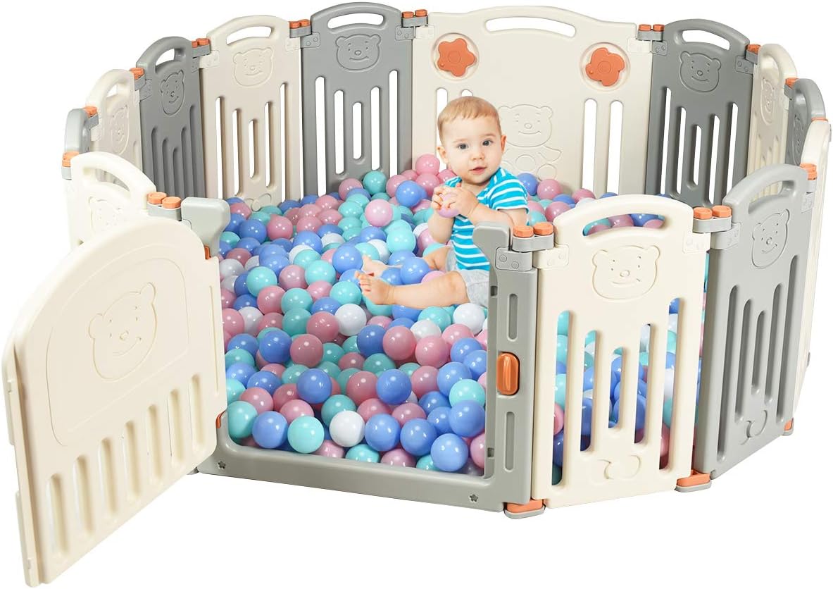 Barriere De Securite Avec Sac De Rangement En Silicone Et Abaque Colore Goplus Parc Bebe Pliable Avec 14 Panneaux En Plastique Ecologiques Jouet A L Interieur Ou L Exterieur Pour Parcs Mobilier Eng Bouldermicrofinance Org