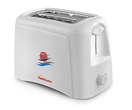 Sunflame SF-153 800-Watt Pop-up Toaster (White)