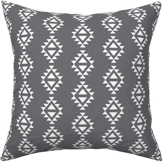 Amazon Com Roostery Throw Pillow Charcoal Triangle Tribal Kids