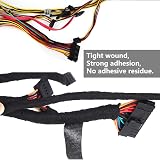 testyu Wiring Harness Tape 4 Rolls 1.9 cm x 15 m Black Polyester Self-Adhesive view 8