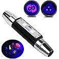 WONDSUNSON Shortwave 254nm UVC & Longwave 365nm 395nm UVA LED Flashlight, Yooperlites Fluorescent Minerals Phosphor, Banknotes, Tagged Stamps Detector LED Torch with Optical Filter