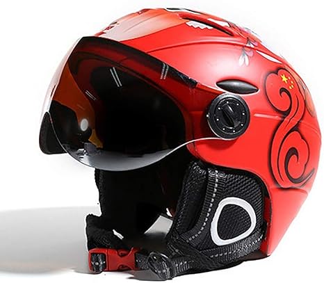 Amazon Co Jp スキー用ヘルメット オートバイのコンバーチブルジェットヘルメットゴーグルと互換性のあるスノーボードヘルメット 取り外し可能なウールの裏地とイヤーパッド 男性用と女性用の安全認証スノーヘルメット ホーム キッチン