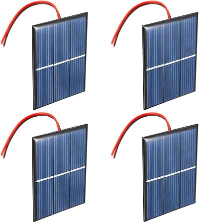 GTIWUNG 4x 1.5V 0.65W Mini Solar Panel Cells for DIY Home Science Projects Toys