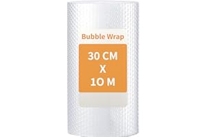 12 Inch x 33 Feet Total Bubble Packing Wrap Roll - Packing Wrap for Shipping, Moving | Tear-Resistant, Moisture-Proof - 1 Pac