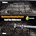 Cave Tools BBQ Grill Brush - New & Improved 100% Rust Proof Design - Stainless Steel Wire Bristle with Strength Clip for Cleaning Char Broil Weber Porcelain and Infrared Barbecue Grates - 18