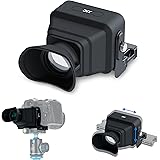 Detachable Camera LCD Viewfinder, Camera Viewfinder 3X Screen Magnifier loupe Sunshade with Universal Arca-Type Quick Release