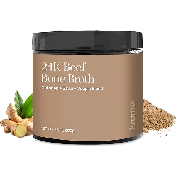 Amazon.com : Kroma's 24K Chicken Bone Broth Powder - 10 Servings 1