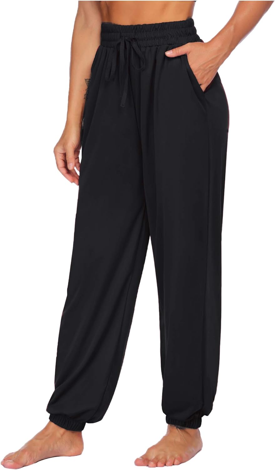 COOrun Womens Loose Sweatpants High Waisted Joggers Comfy Workout Dance Lounge Pants Trousers with Pockets: Clothing