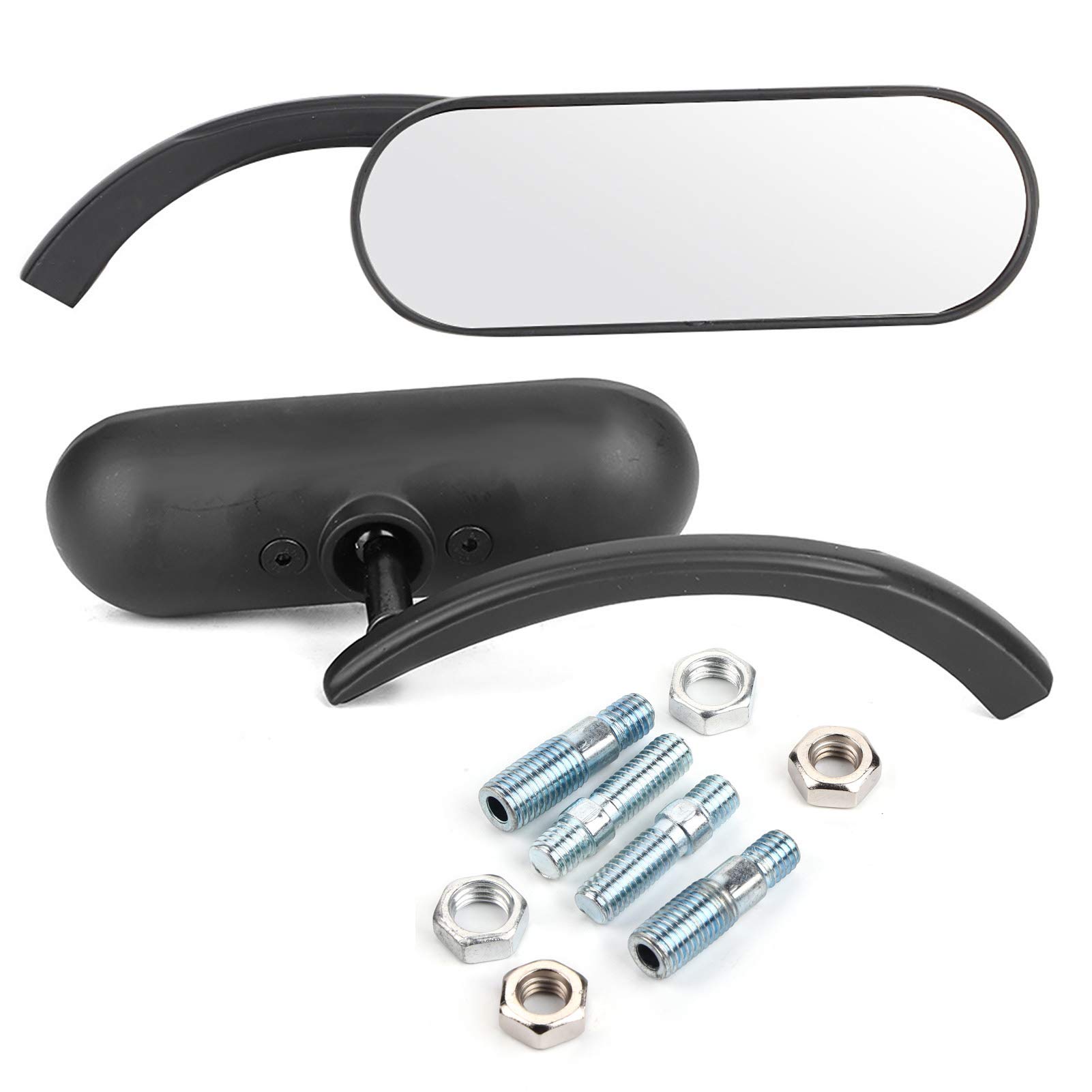 For Motorcycle Mirror-Motorcycle Oval Rearview Mirror,Motorcycle Rear View Mirrors Replacement for Shadow 600/750/1100 ACE