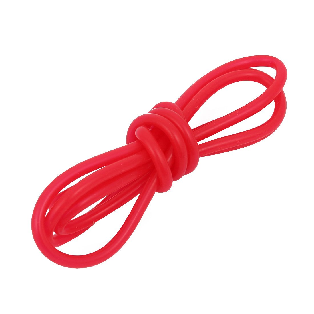 sourcingmap 2mm x 4mm Dia High Temp Resistant Silicone Tube Hose Rubber Pipe Red 1M Long