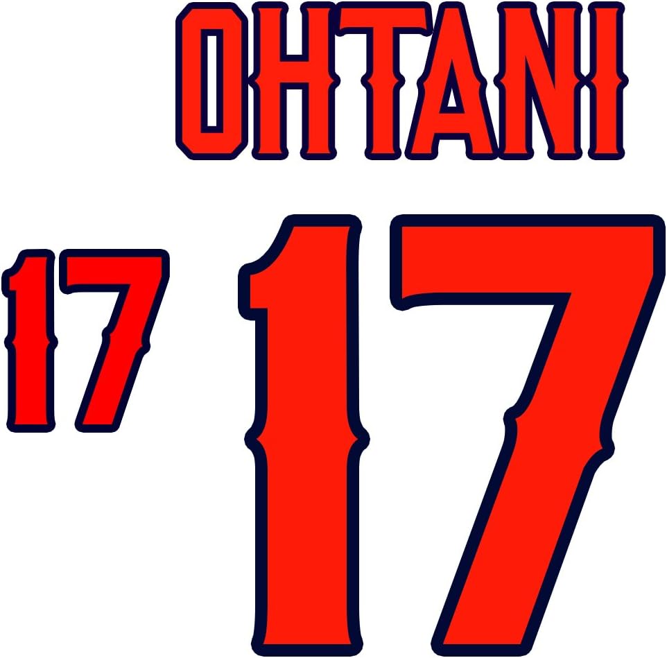Shohei Ohtani Anaheim Angels Jersey Number Kit, Authentic Home Jersey