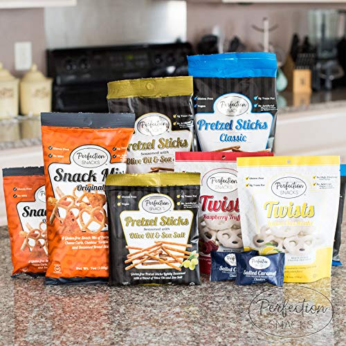 Perfection Snacks Gluten Free Covered Pretzels (Lemon Cheesecake, 6 count / 5.5oz)
