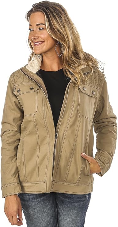 womens canvas jacket with hood