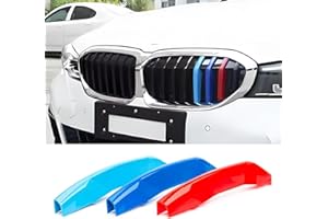 IIKSDII Automotive Grille Inserts for 3 Series G20 G21 2019-2022 330i 340i 8 Grilles,Front Grill Accessories M Color