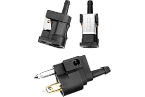 1/4″ 6mm Barb Female Fuel Line Quick Connector 1/4 Inches 6mm Male Motor End Interface with Most Portable Tank Fit for Yamaha