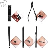 OWill Manicure Set 18pcs Nail Clippers Pedicure Kit Black Red brand view 6