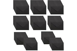 BEANPRECOY 100 Pcs Gift Envelopes, Mini 4 x 2.9in Blank Small Envelopes for Wedding, Business Cards, Invitations, Greeting Ca