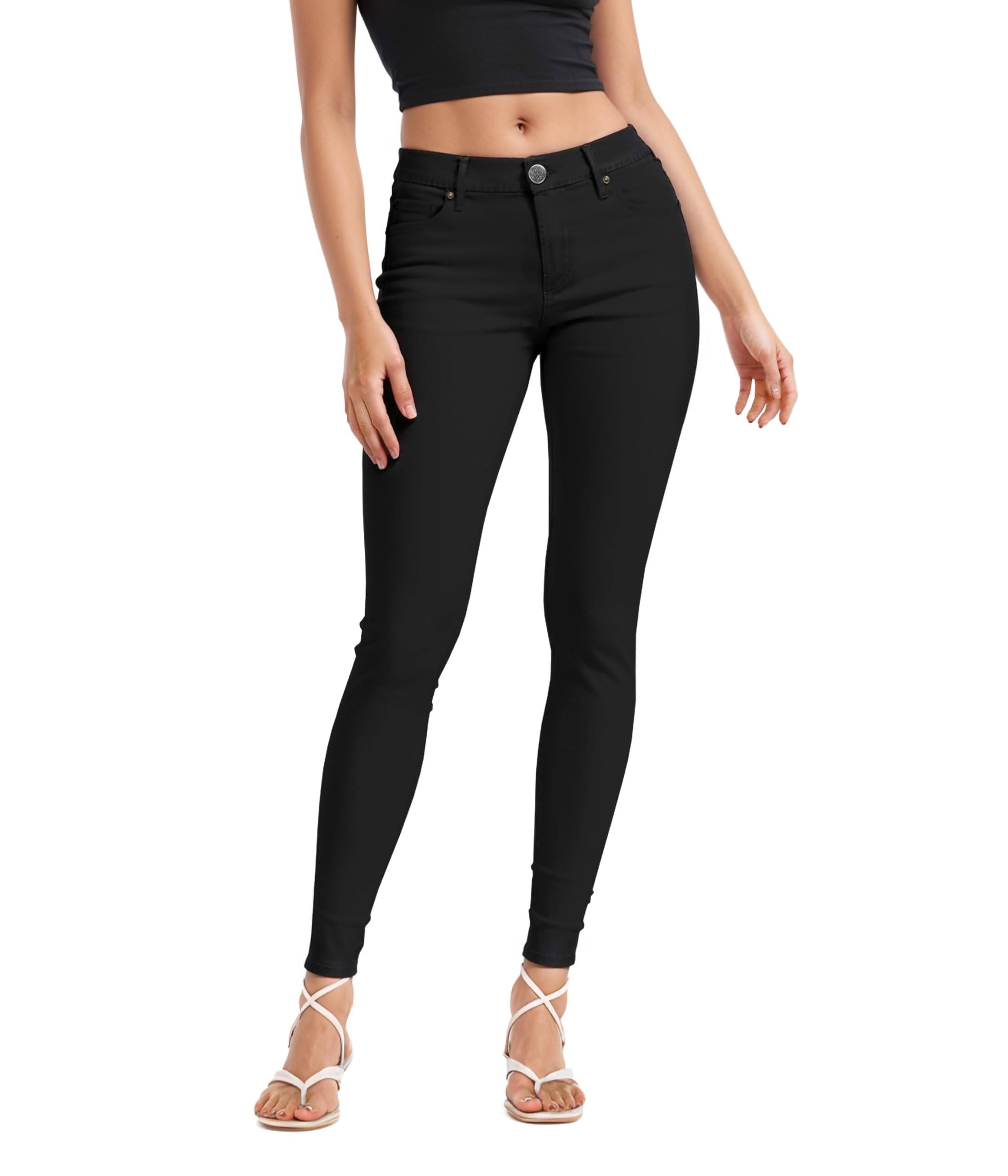 Photo 1 of Hybrid & Company Women's Butt Lift Stretch Denim Jeans P37375SK Black 7