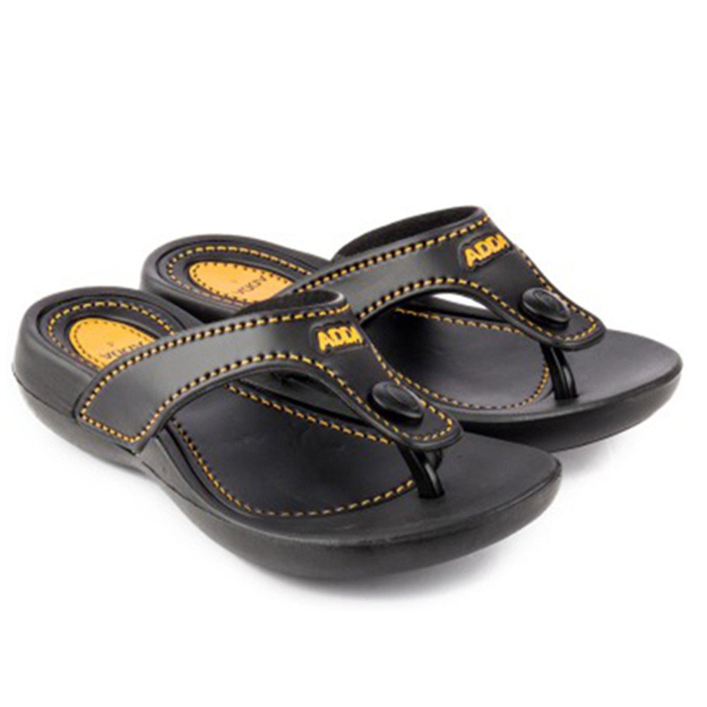 adda women's black synthetic house slippers