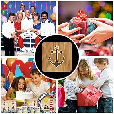 LECO TECH Sailing Boat Anchor Wooden Carving Night Light Warm White LED Bedside Table Lamp for Home Room Party Decoration, Creative Nautical Gifts for Men Women Friends Ocean Lovers 61WWbB8NV0L