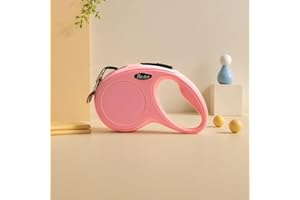 Retractable Dog Leash 3M/5M, Tangle-Free & Chew-Resistant Automatic Leash for Small Medium Dogs, Adjustable Pet Lead for Easy