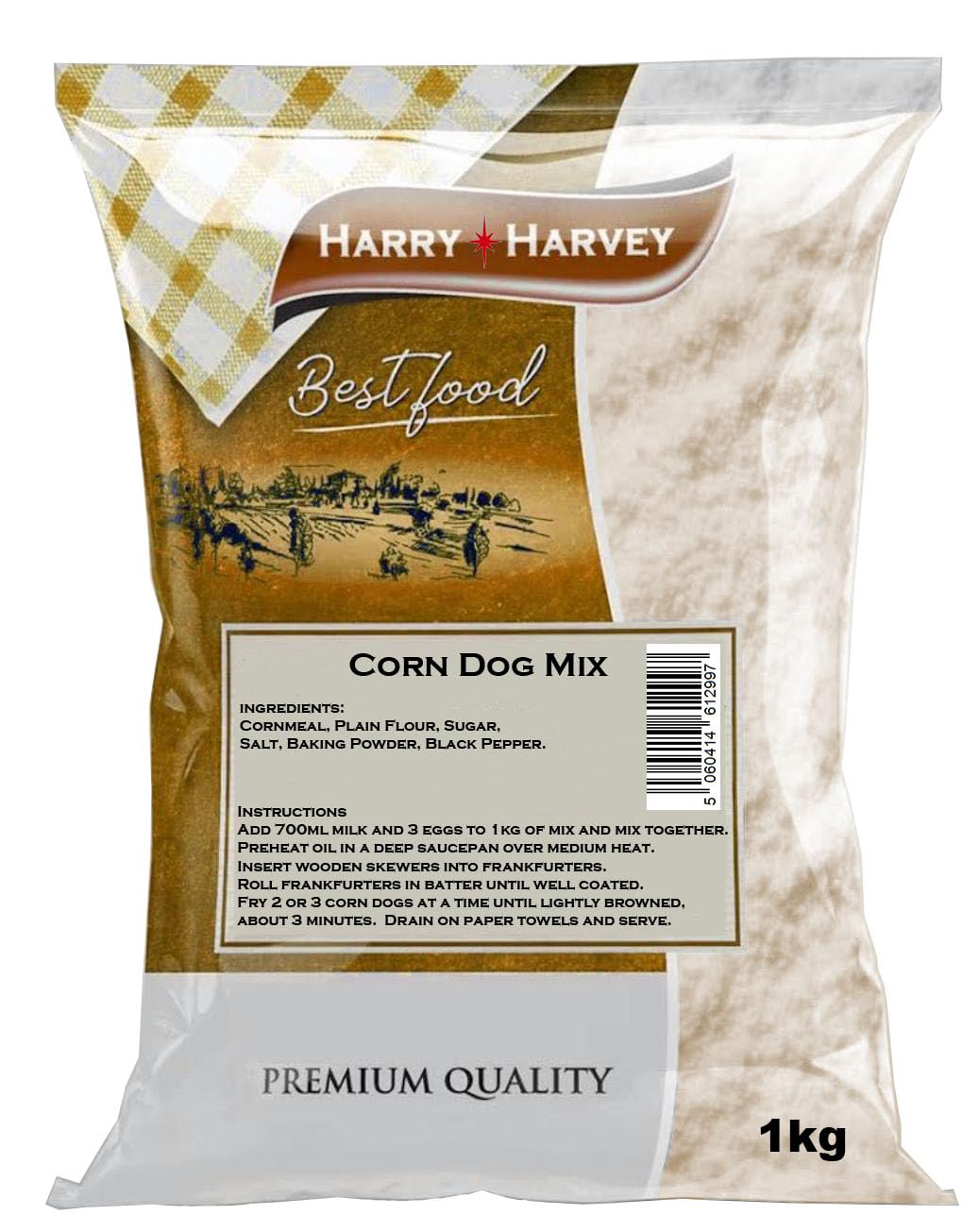 Corn Dog Batter Mix, American Battered Sausage Style 1kg