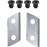 Greatshow 1 Pair Wood Chipper Blades Shredder Knives Replacement for Sun Joe CJ601E CJ602E Earthwise GS70015
