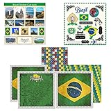 Scrapbook Customs Themed Paper & Stickers Scrapbook Kit, Brazil Sightseeing