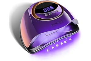 JEWHITENY Purple Fast U V Dryer for Gel Nail Polish:Gel Manicure U V Light with 4 Timers & Automatic Sensor Gel Nail Lamp Professional Curing LED Light