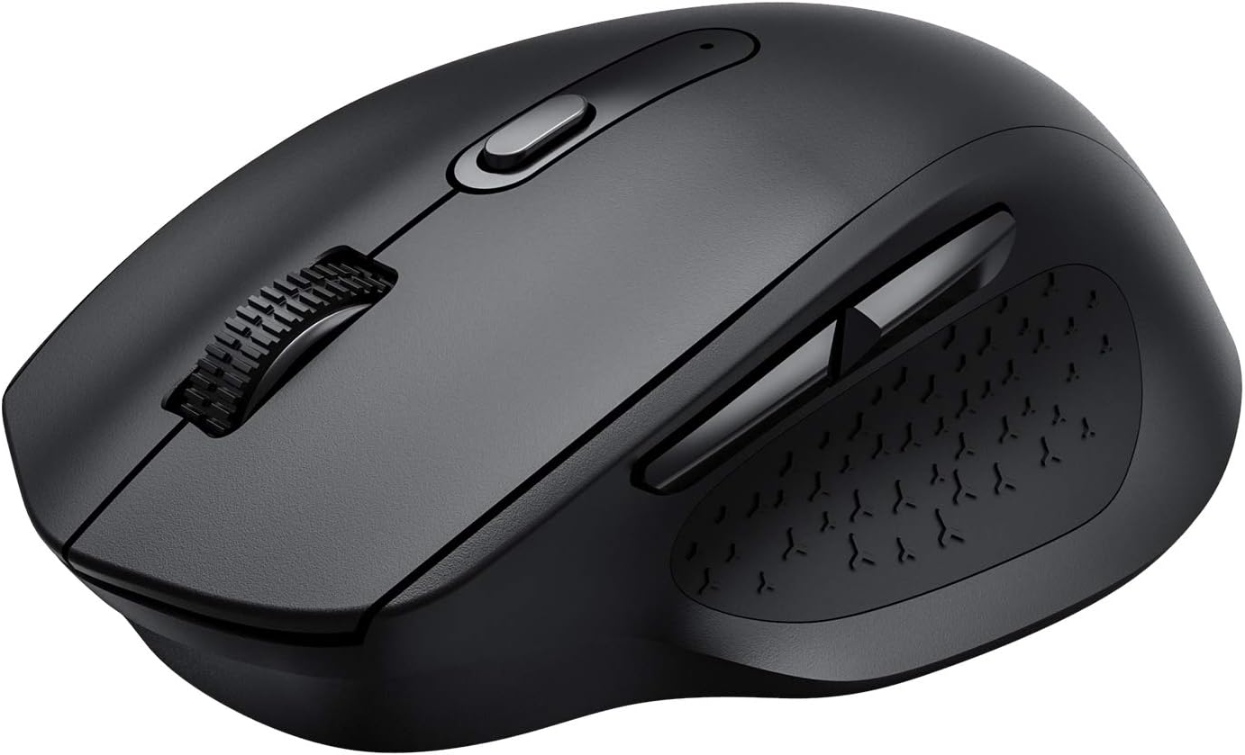 Computer Mouse Wireless, VICTEC Wireless Mouse, Ergonomic Silent Mouse with 5 Adjustable DPI & USB Receiver, Comfortable Mouse for Laptop, Chromebook, Notebook, PC, Tablet, Desktop