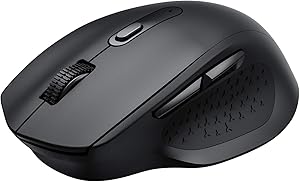 Computer Mouse Wireless, VICTEC Wireless Mouse, Ergonomic Silent Mouse with 5 Adjustable DPI & USB Receiver, Comfortable Mouse for Laptop, Chromebook, Notebook, PC, Tablet, Desktop