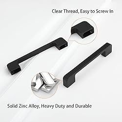 Lepatape 5 inch Cabinet Pulls Black Cabinet Handles