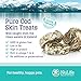 Cod Fish Skins For Dogs, All Natural, Low Fat Healthy Dog Treats, Rich in Omega 3 for Healthy Skin & Shiny Coat, Effective Dental Care Snack, GMO Free, Made in USA, 25 Treats (80g)