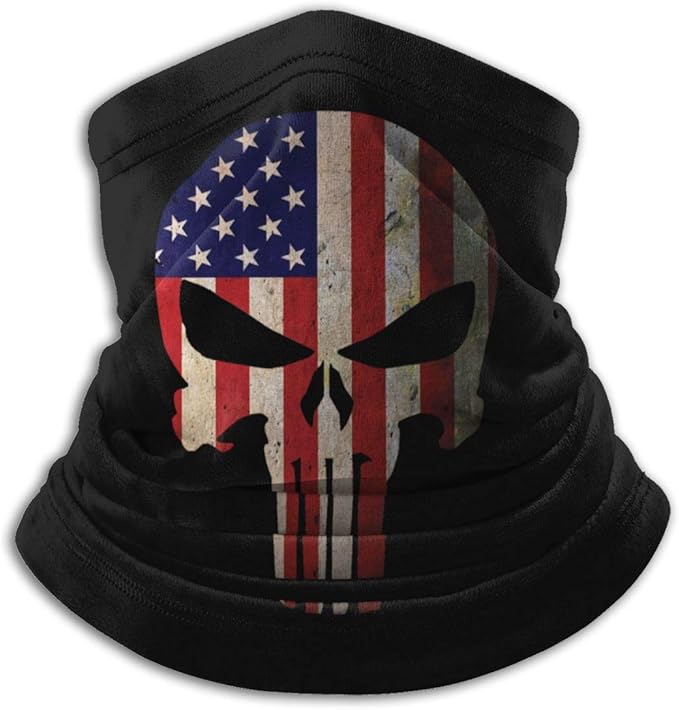 Not Applicable Punisher American Flag Bandanas Gesichtsbedeckung