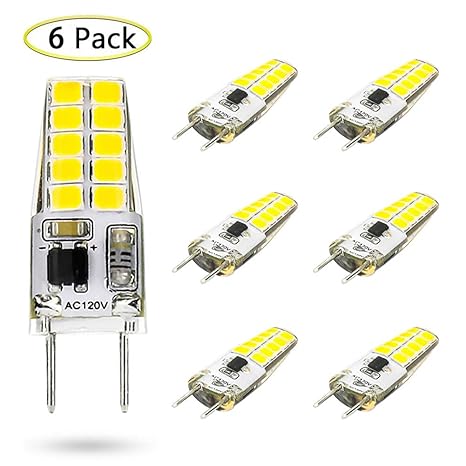 G8 Bombilla LED Mini 3W equivalente a G8 bombilla halógena 20W-25W ...