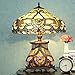 Cloud Mountain Tiffany Style Table Lamp Victorian Jeweled Desk Lamp Floral Stained Glass Home Decor Lighting