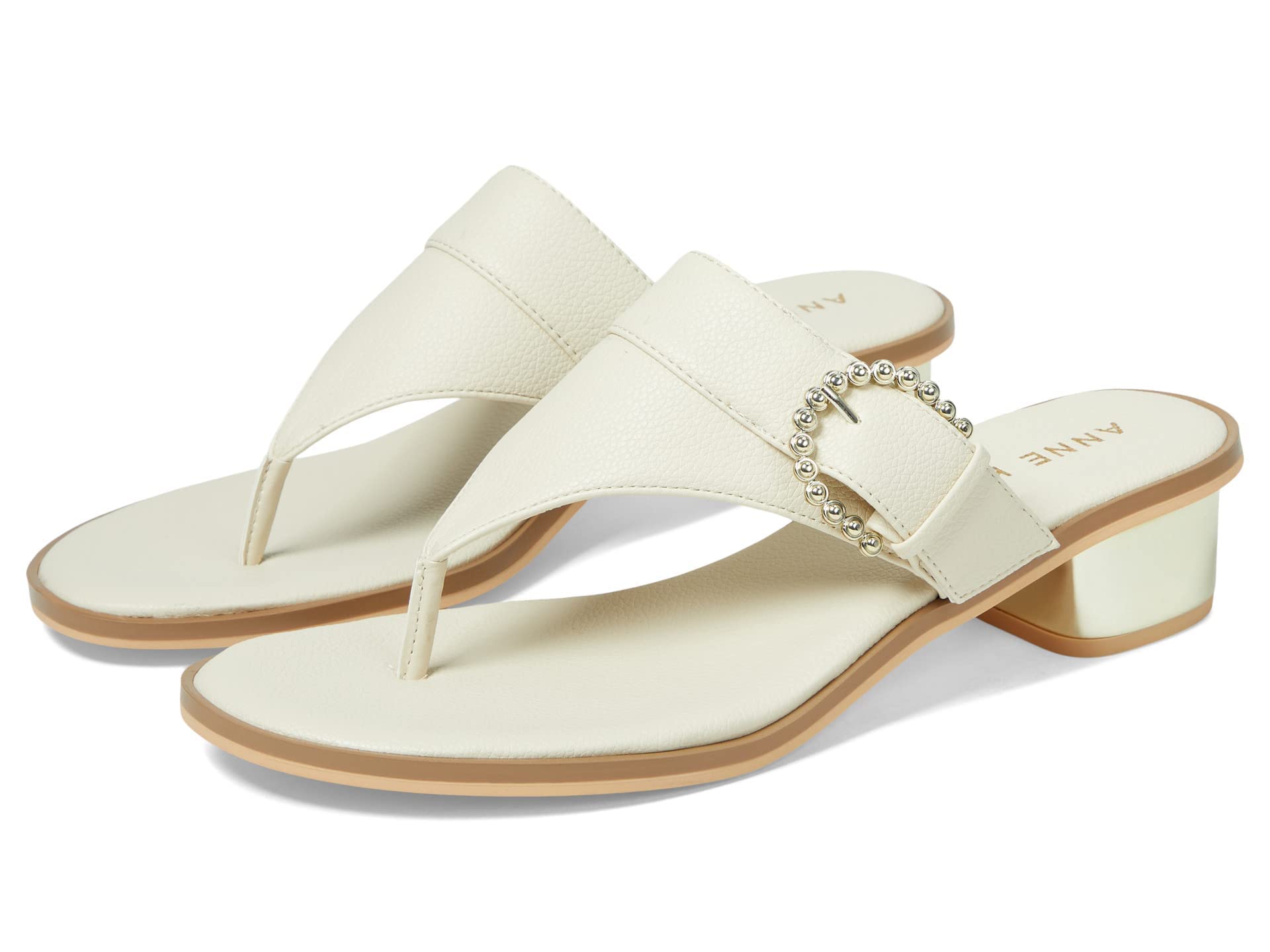 Anne Klein Women’s Thessy Flats, Off White, 9.5 M