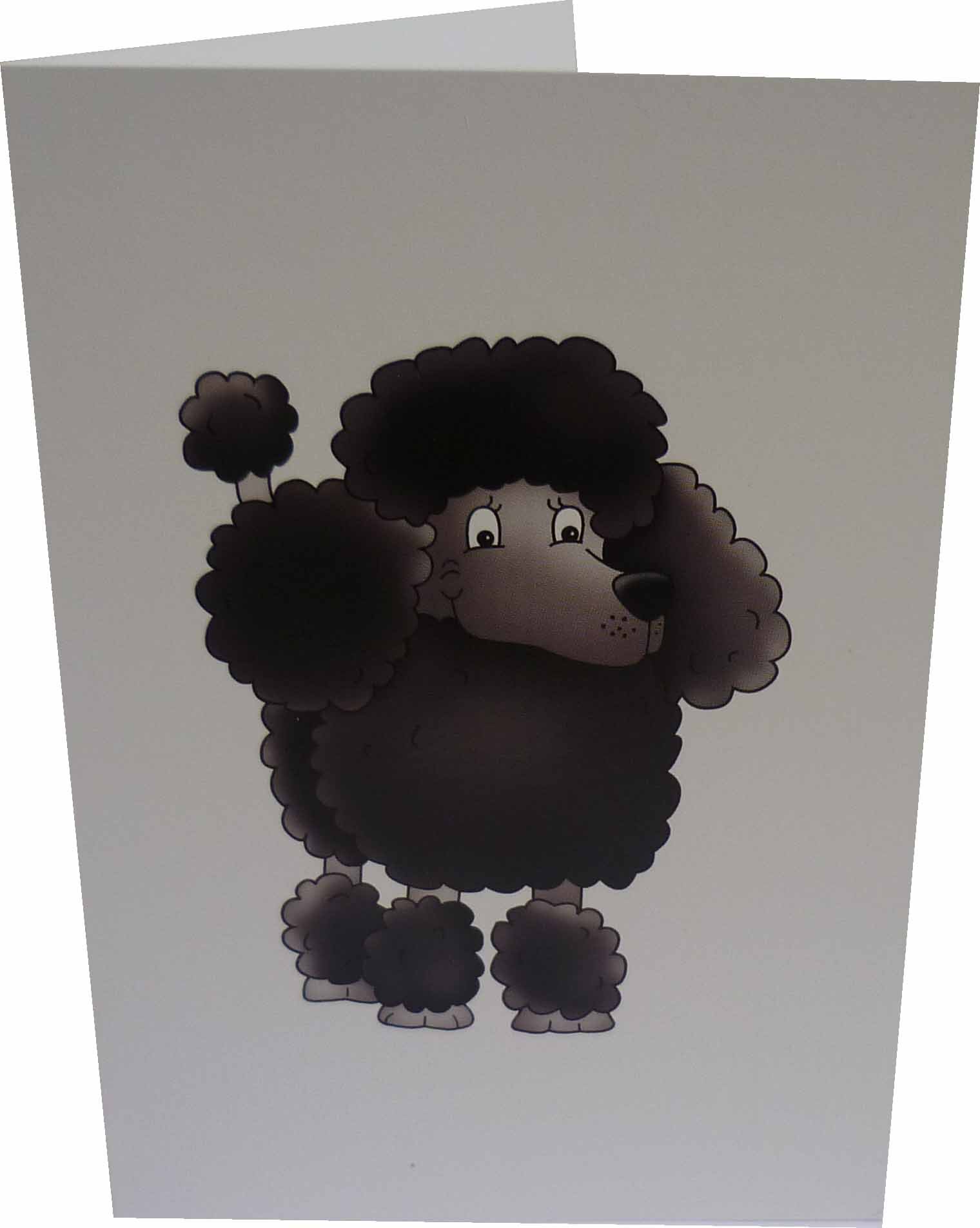 Poodle (black) Notecards (pack of 10)