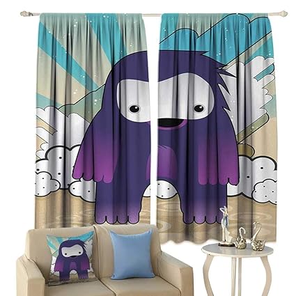 Amazon Com Fengruiyanjing Anime Window Curtain Drape Japanese
