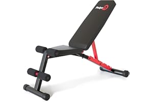 Pelpo Adjustable Weight Bench, Folding Weight Lifting Bench, Workout Bench for Home, Incline/Decline Bench for Full Body Workout, Strength Training Benches
