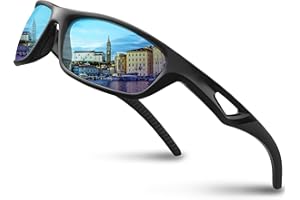 RIVBOS Polarized Sports Sunglasses Driving Sun Glasses Shades for Men Women Tr90 Frame for Cycling Fishing Running RB831