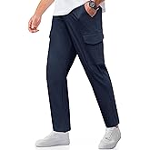 COOFANDY Men's Casual Pants Lightweight Hiking Cargo Pants Stretch Outdoor Work Pant with Multi Pockets