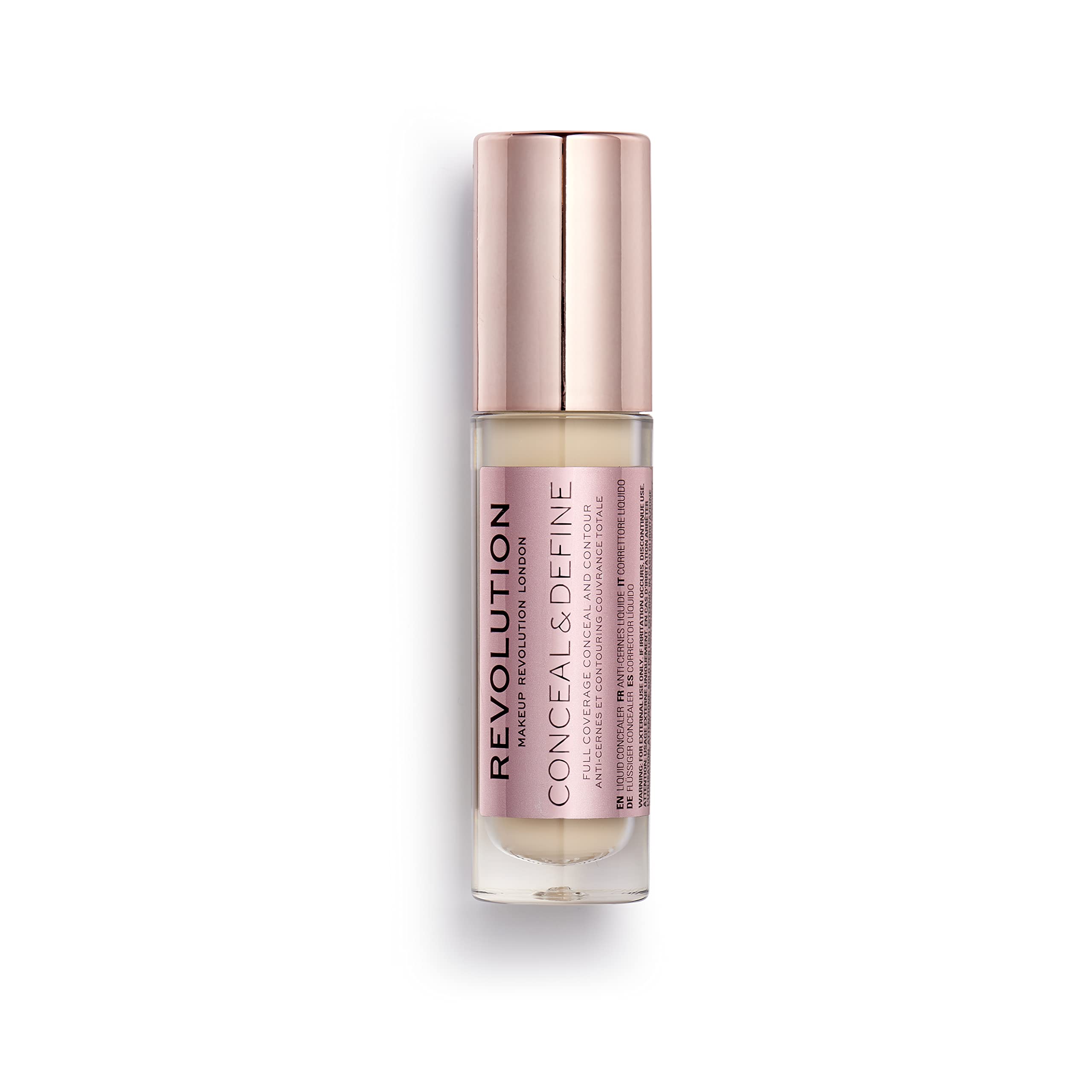 Revolution Conceal & Define Concealer, Lightweight, Long-Lasting, Full Coverage Face Makeup, C0.7, 4g โ image 1