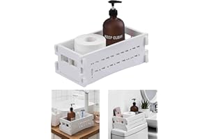 AOJEZOR Toilet Paper Storage: Small Bathroom Storage for Small Space - White Bathroom Organizer
