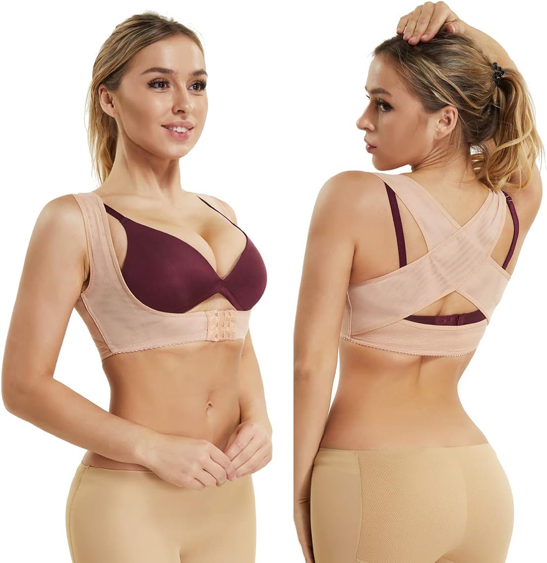 Chest Brace Up for Women Posture Corrector Shapewear Tops Breast