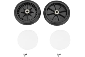 POCREATION Yoyo Wheels Yoyo Wheel Baby Strollers Rubber Wheels Accessories for Wheel Kids Carriage with Tools Front Set Jogger Premier Replacement Caster (A Pair of Rear Wheels)