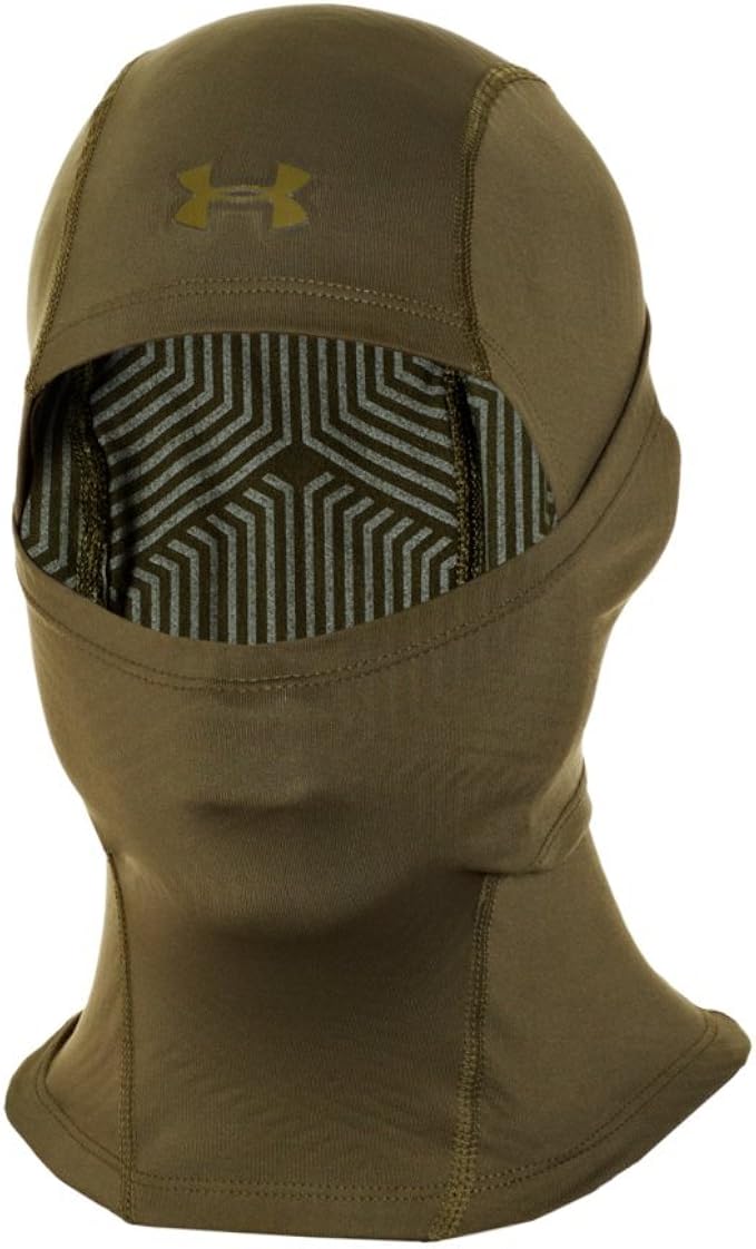 Under Armour ColdGear Infrared Hood Balaclava, Mens, Marine OD Green