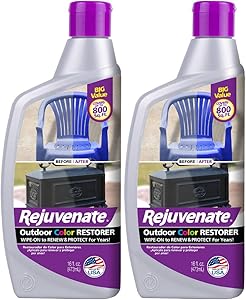 Rejuvenate Outdoor Color Restorer Instantly Restores Faded Sun-Damaged and Oxidized Possessions and Protects from Future Wear 16oz (16oz x 2 Pack)