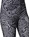 VIV Collection Regular Size Printed Brushed Ultra Soft Leggings (Gray Timeless Paisley)
